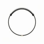 Струнный браслет с черными бриллиантами