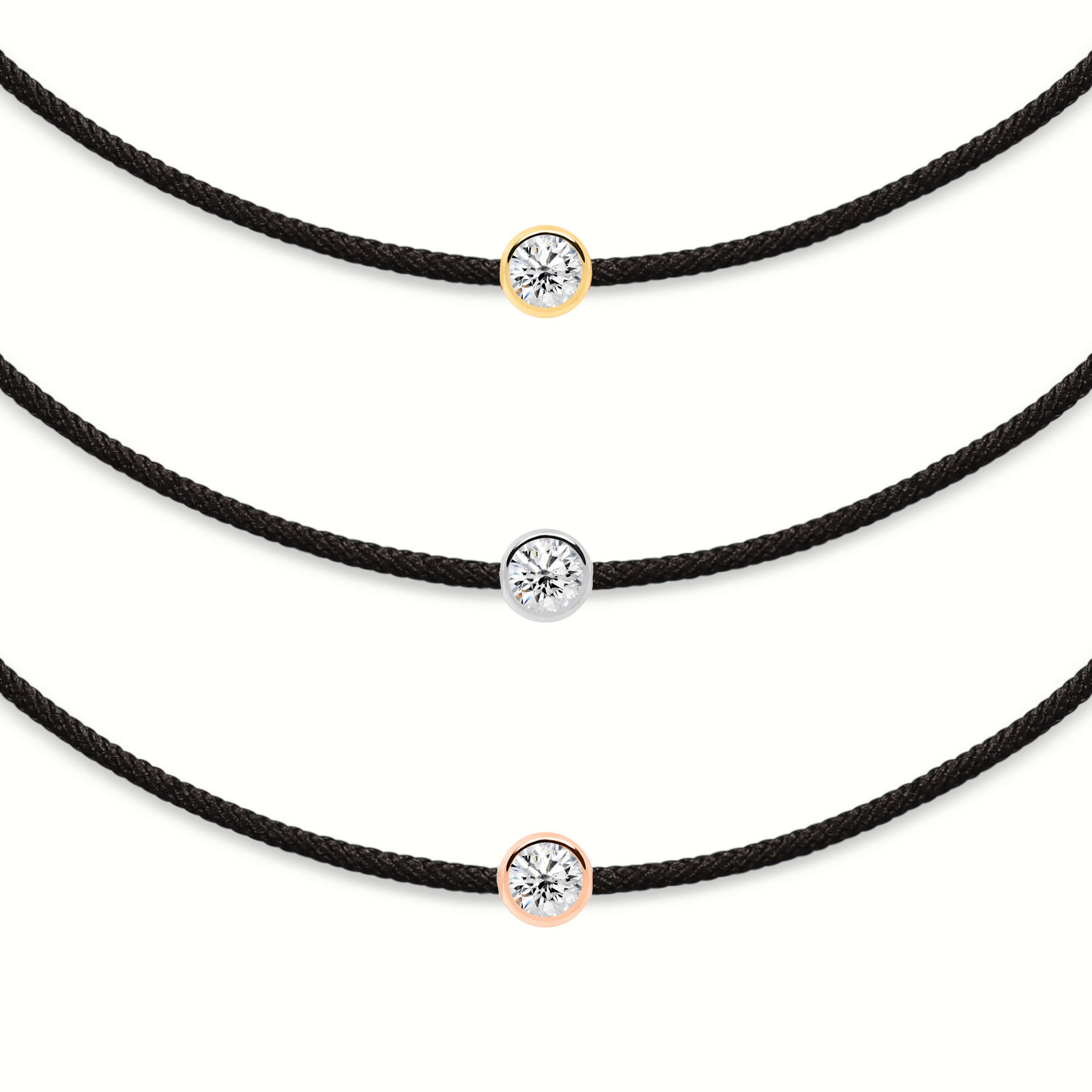 Black Diamond String Bracelet