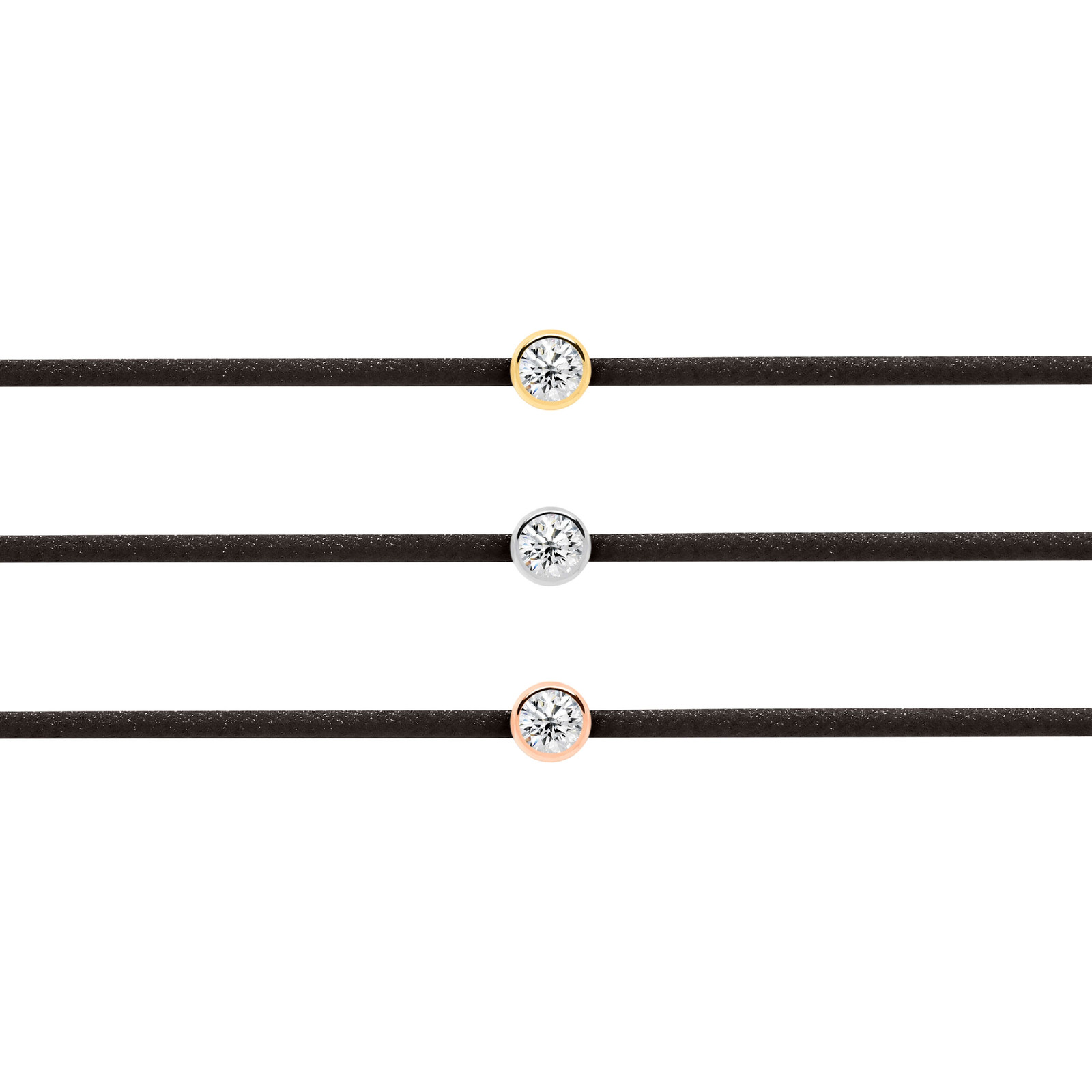 Black Diamond String Bracelet