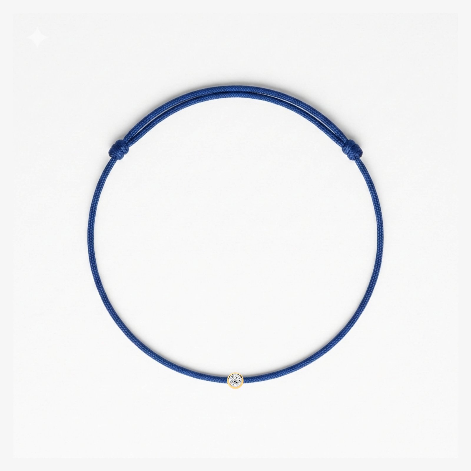 Bracciale con fili di diamanti blu