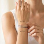 Bracciale con fili di diamanti blu