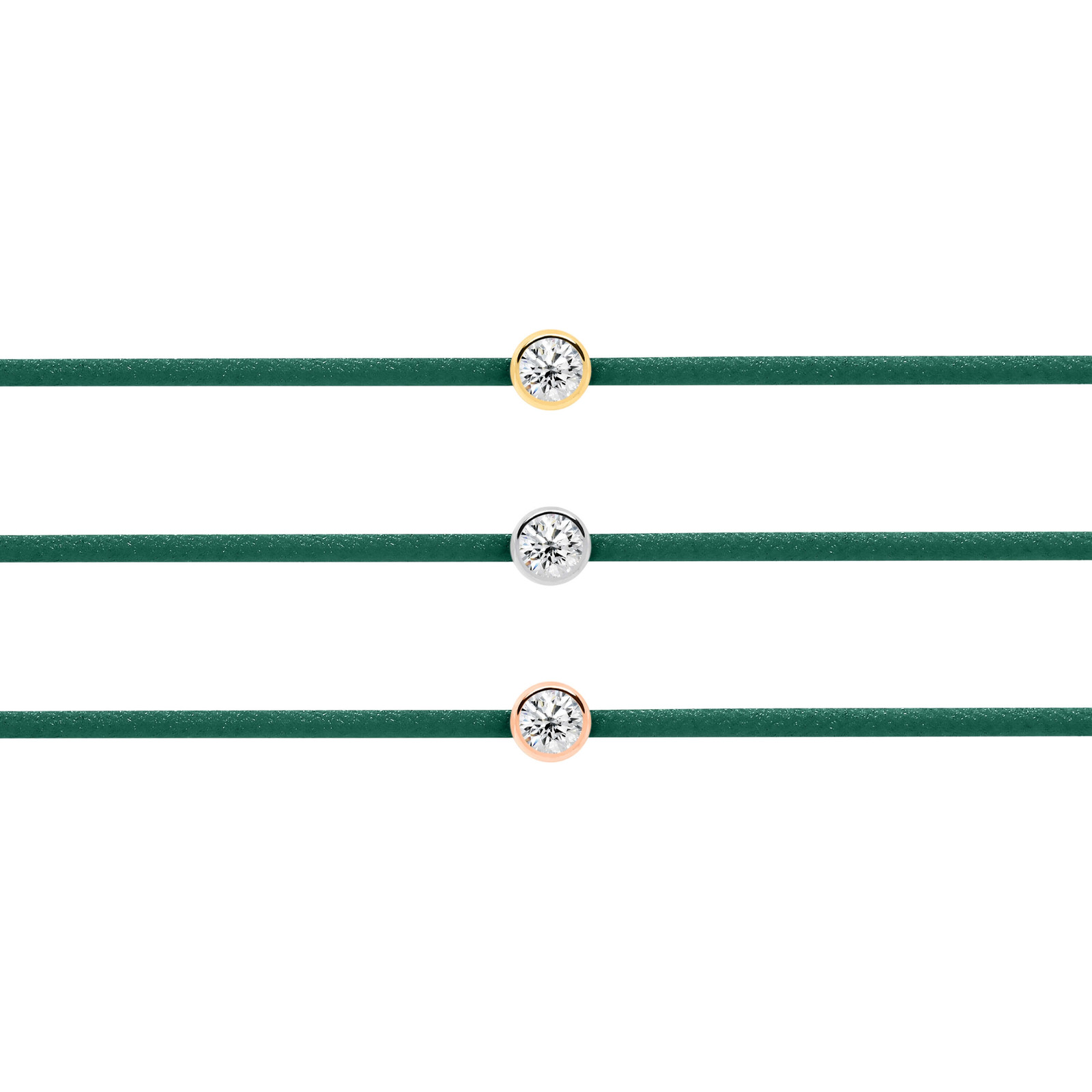 Green Diamond String Bracelet