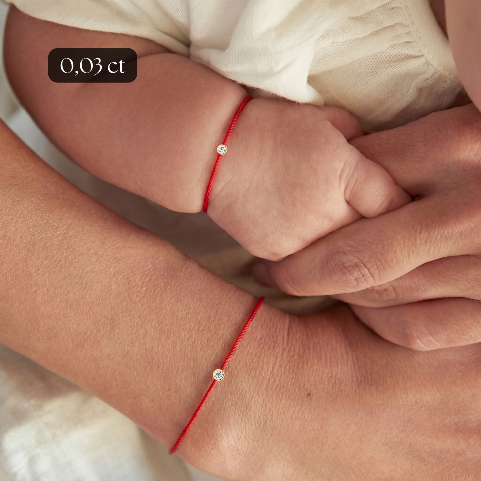 Rode Diamanten Armband
