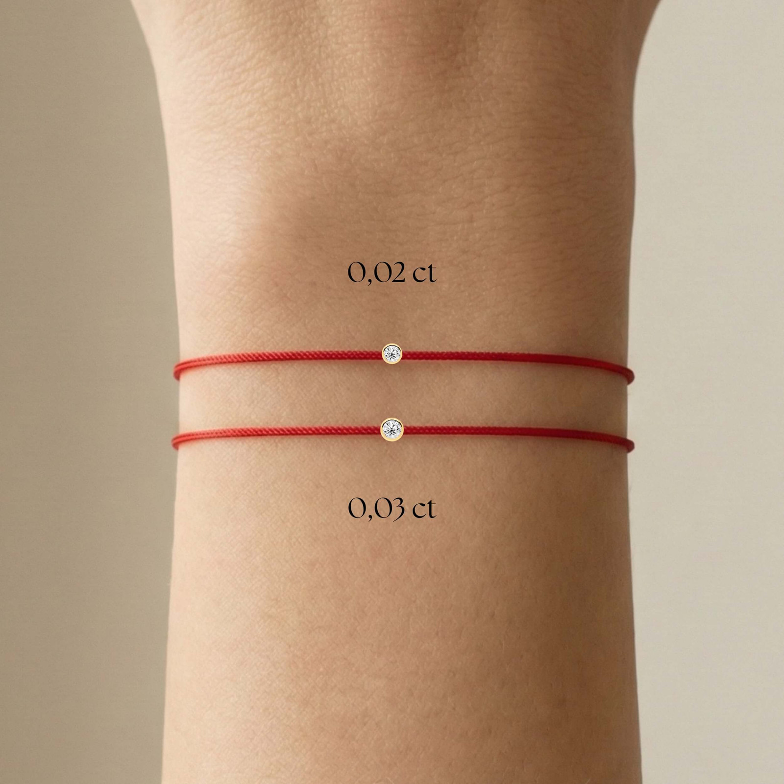 Red Diamond String Bracelet