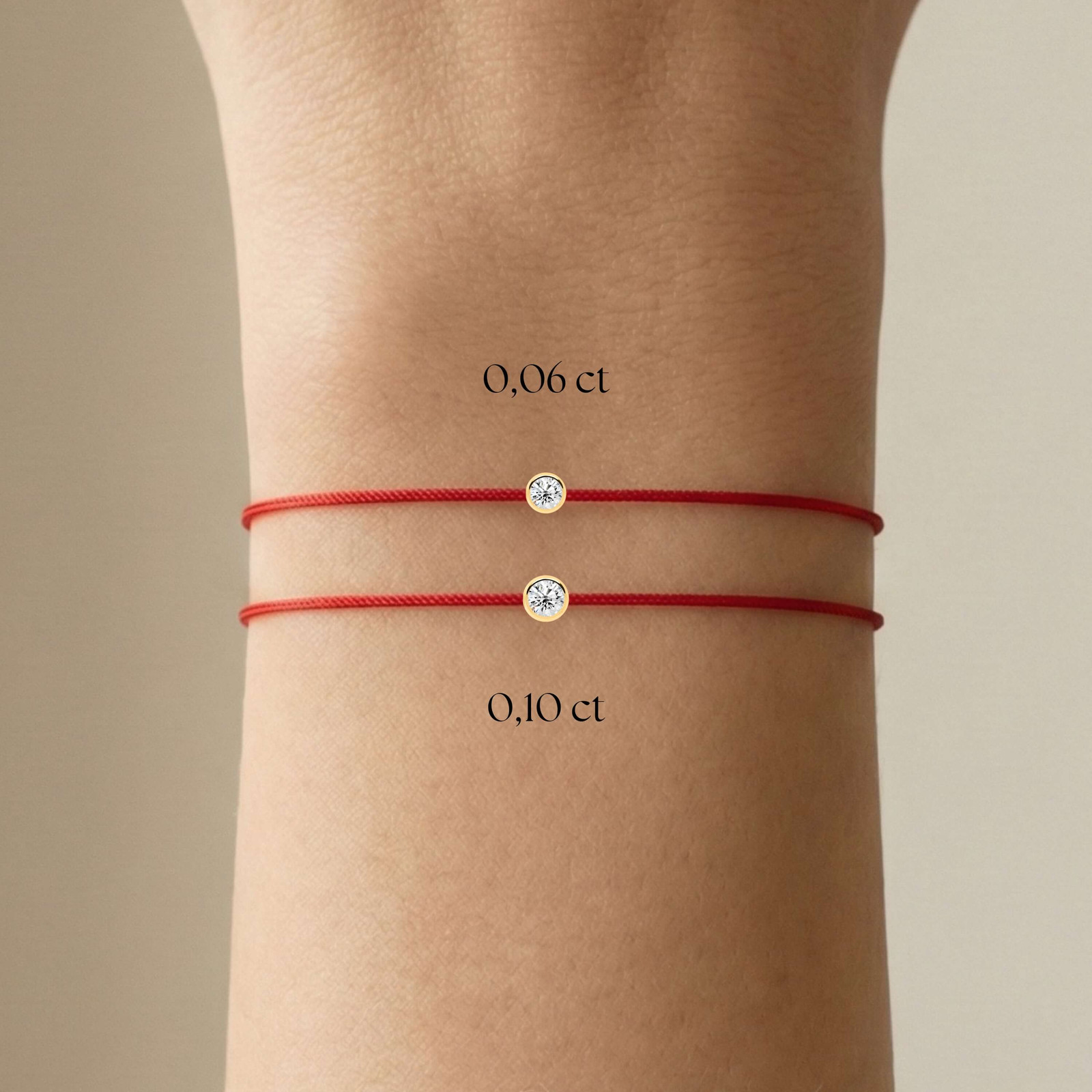 Red Diamond String Bracelet