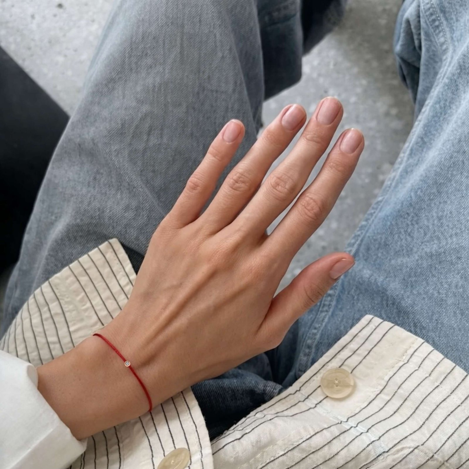 Red Diamond String Bracelet