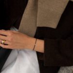 Zwarte Diamant String Armband