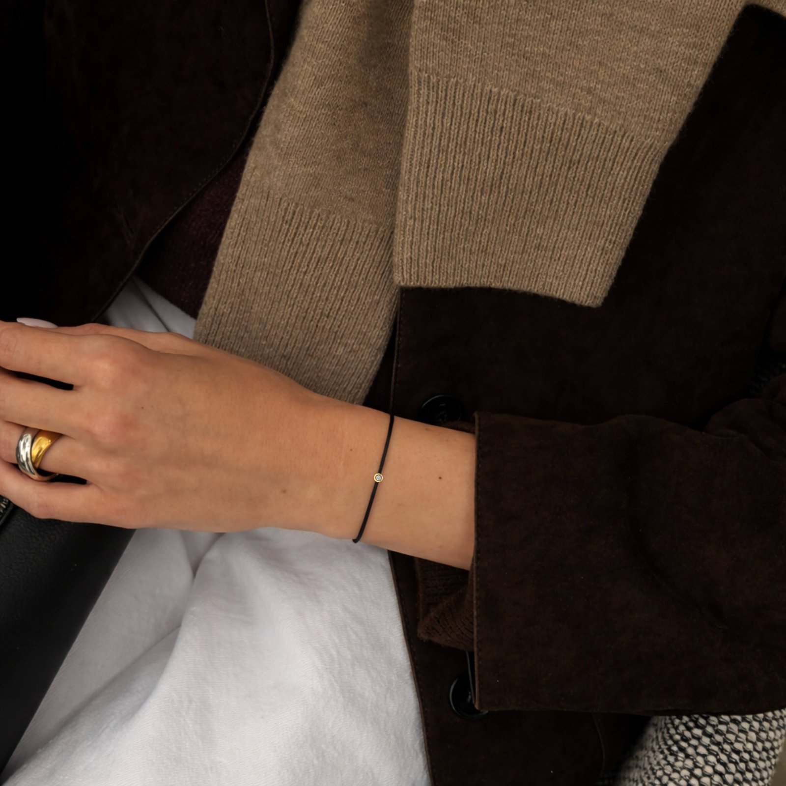 Black Diamond String Bracelet