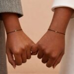 Zwarte Diamant String Armband