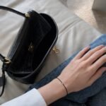 Zwarte Diamant String Armband