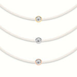 White Diamond String Bracelet