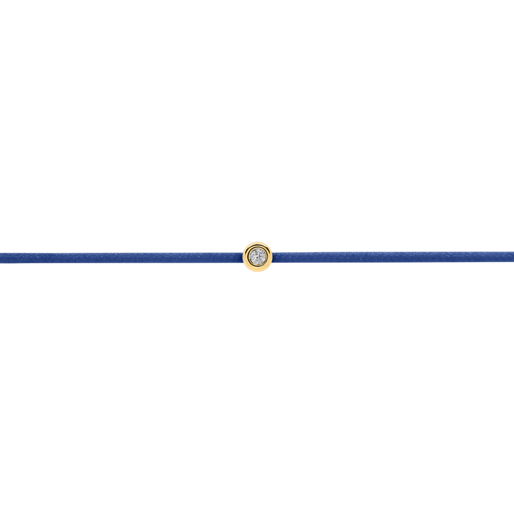 Blaues Diamant-Fadenarmband