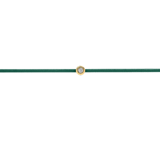 Grünes Diamant-Fadenarmband