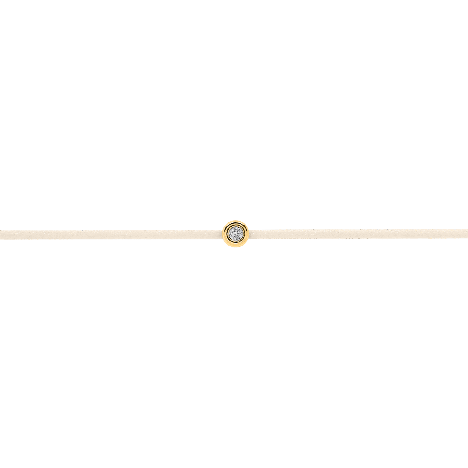 White Diamond String Bracelet