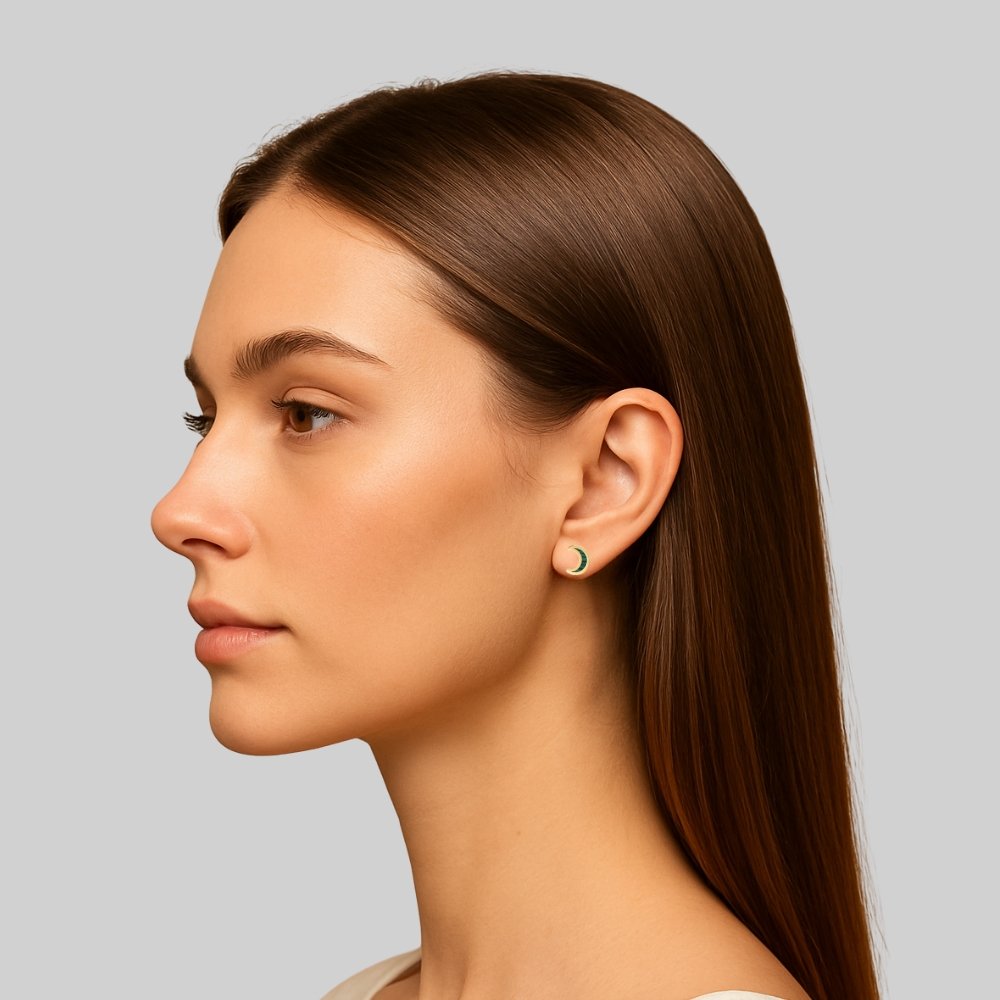 "Moon" Stud Earrings