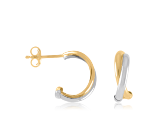 "Tvåfärgade" stiftörhängen