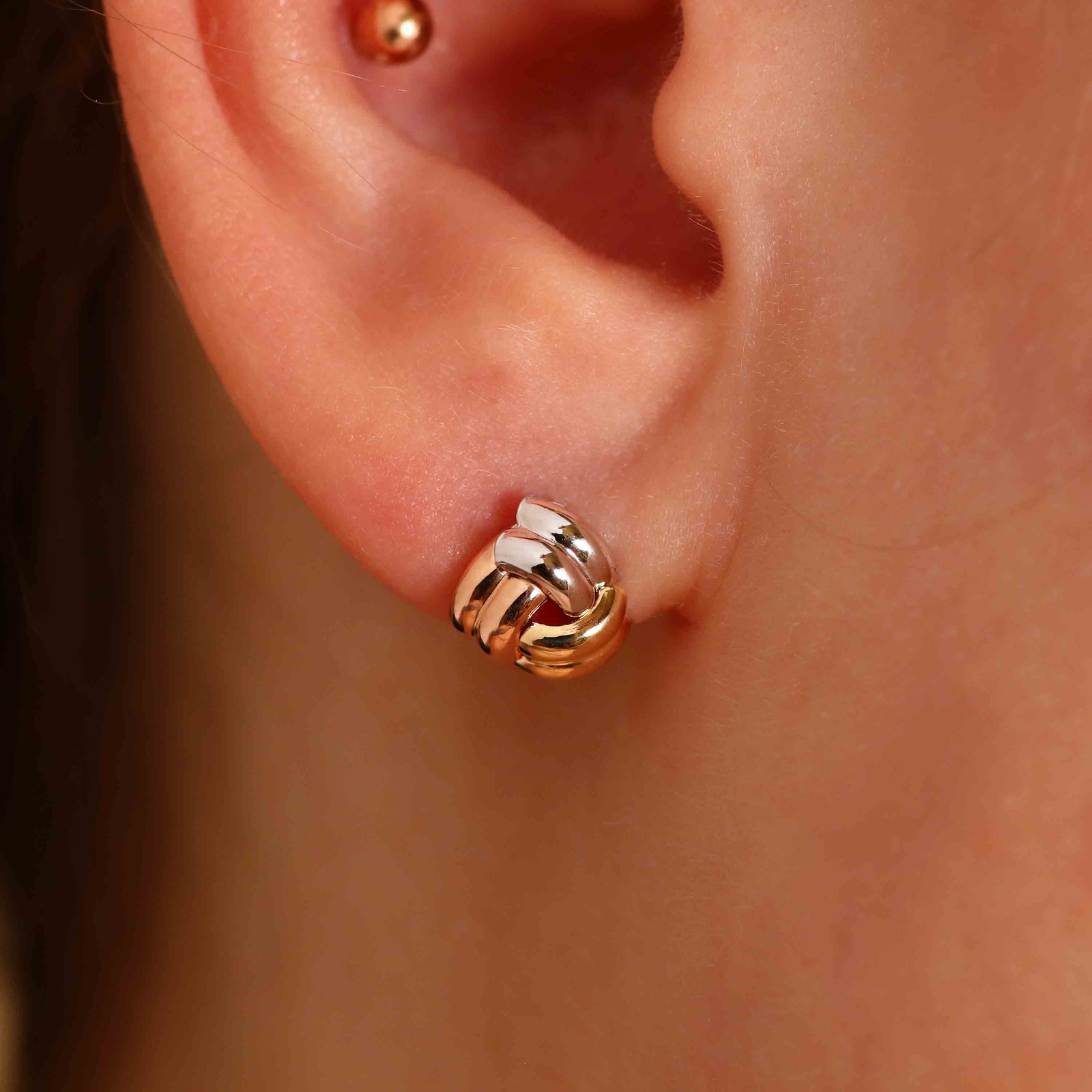 Серьги-шпильки "Триколор"