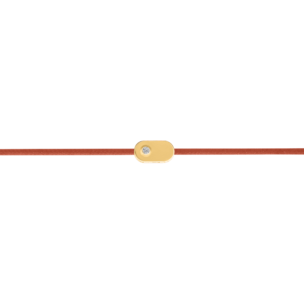 "Plate" Diamant-Kupferband-Armband