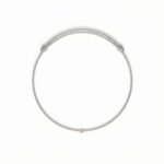 Браслет-струна с серыми бриллиантами