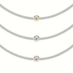 Bracciale con diamanti grigi