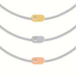 "Plate" Diamantgraues String-Armband