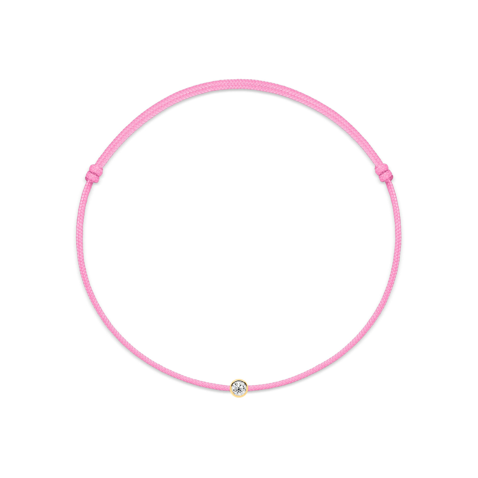 Pink Diamond String Bracelet