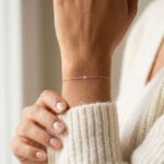 Розовый бриллиантовый браслет