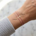 Pink Diamond String Bracelet