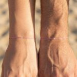 Розовый бриллиантовый браслет