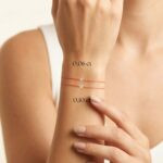 Salmon Diamond String Bracelet