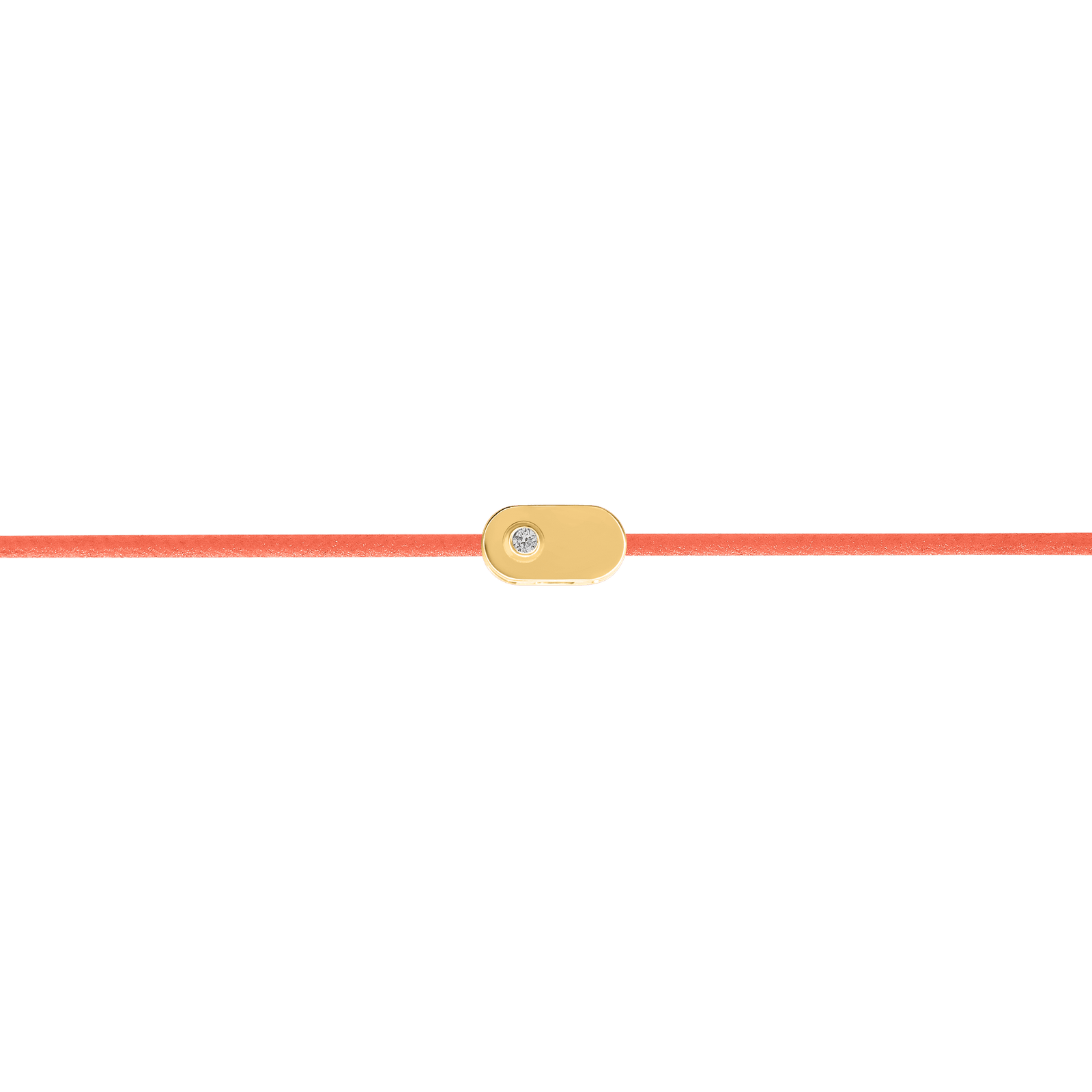 "Plate" Diamant-Lachs-String-Armband