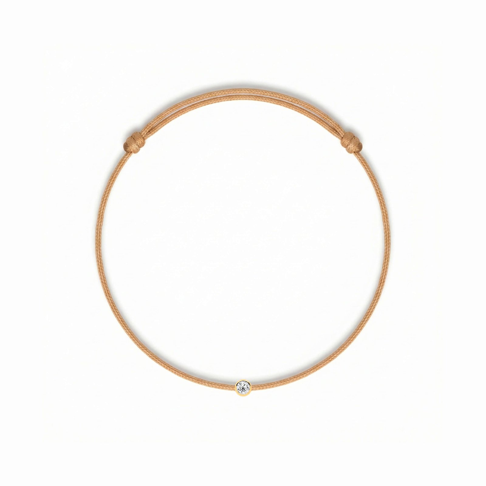 Bracelet de cordons de diamants sablés