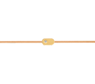 "Plate" Diamond Sand String Bracelet