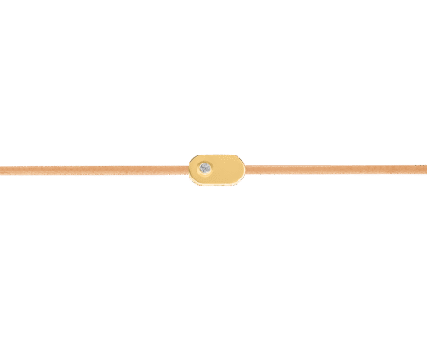 "Plate" Diamond Sand String Bracelet