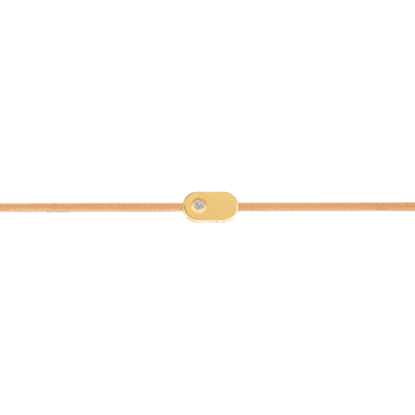 "Plate" Diamond Sand String Bracelet