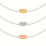 Bracciale "Plate" con diamanti bianchi