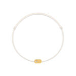 Bracciale "Plate" con diamanti bianchi