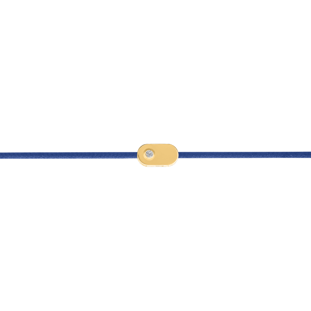 Diamentowa bransoletka sznurkowa "Plate"