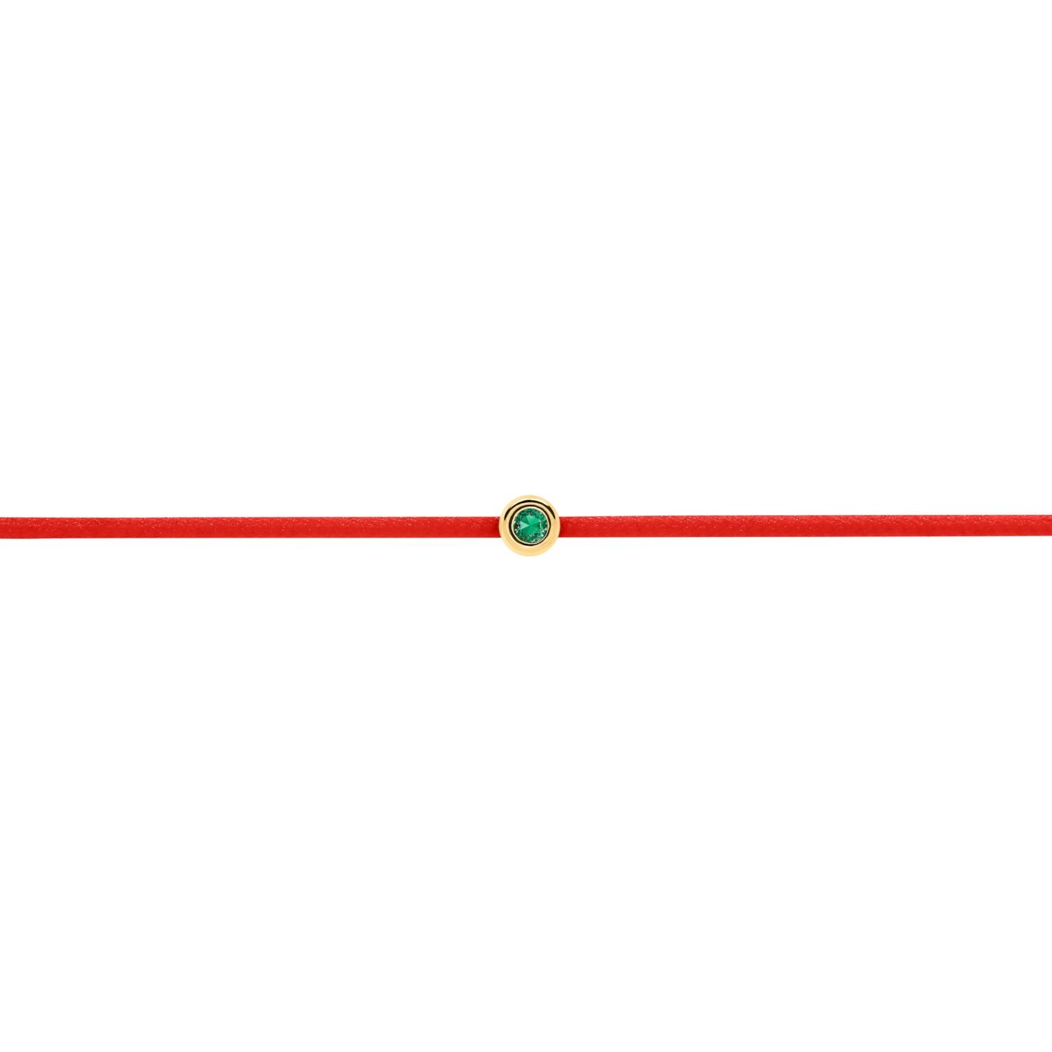 Red Emerald String Bracelet