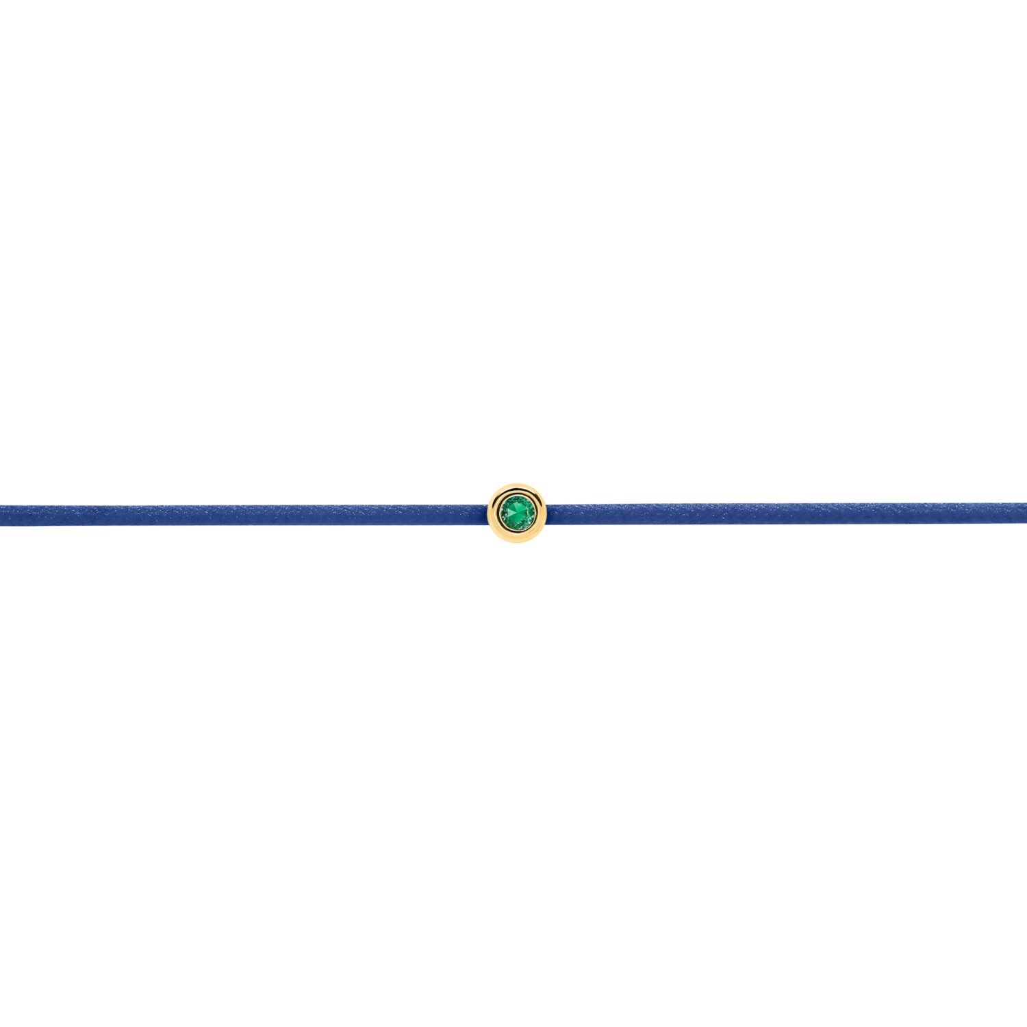 Blue Emerald String Bracelet