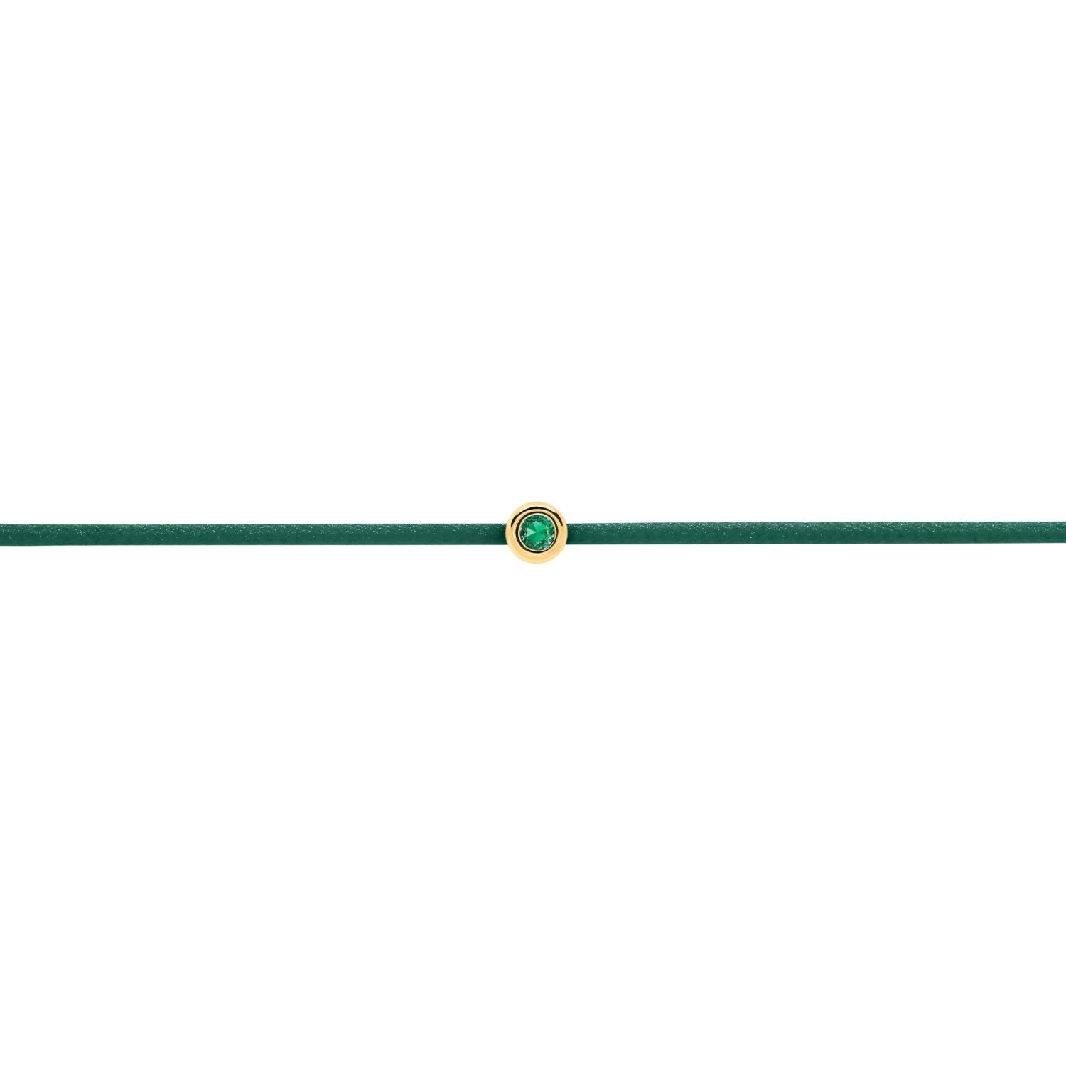 Green Emerald String Bracelet