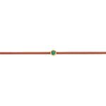 Copper Emerald String Bracelet