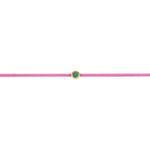 Pink Emerald String Bracelet