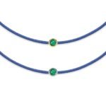 Pulsera de esmeraldas azules
