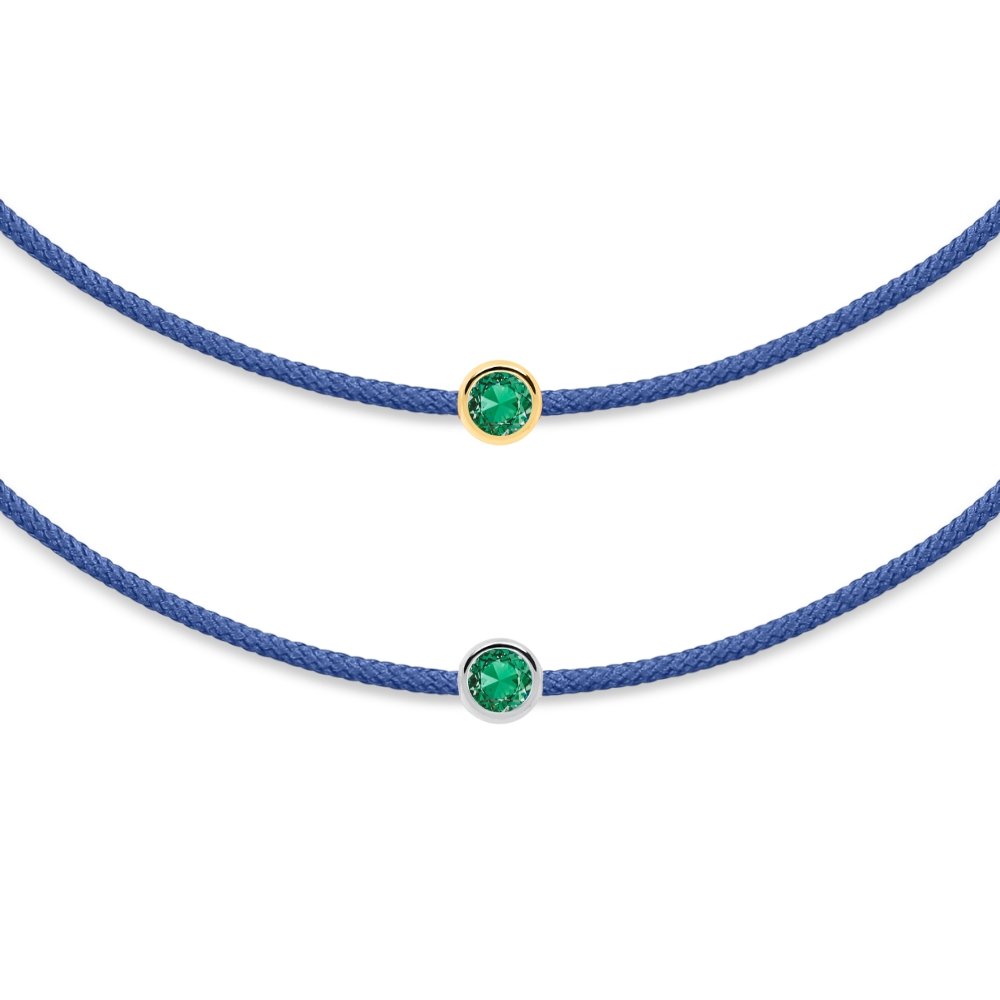 Pulsera de esmeraldas azules
