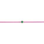 Bracciale a fili di smeraldo rosa