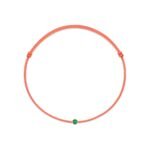 Bracciale a fili di smeraldo salmone