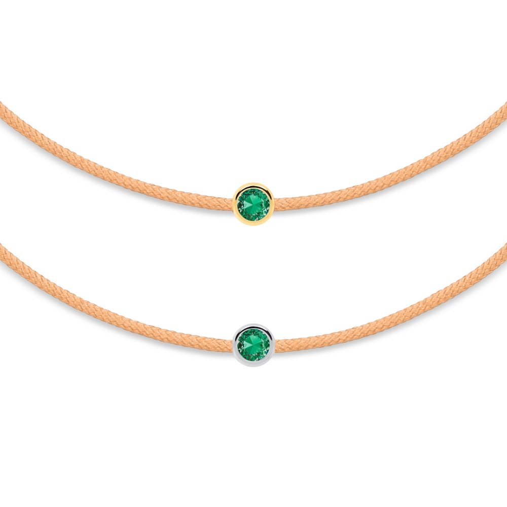 Sand-Smaragd-String-Armband