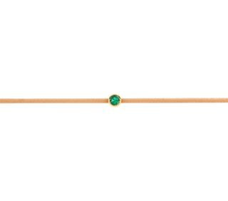 Sand Emerald String Armband