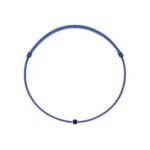 Bracelet de diamants noirs et de cordes bleues